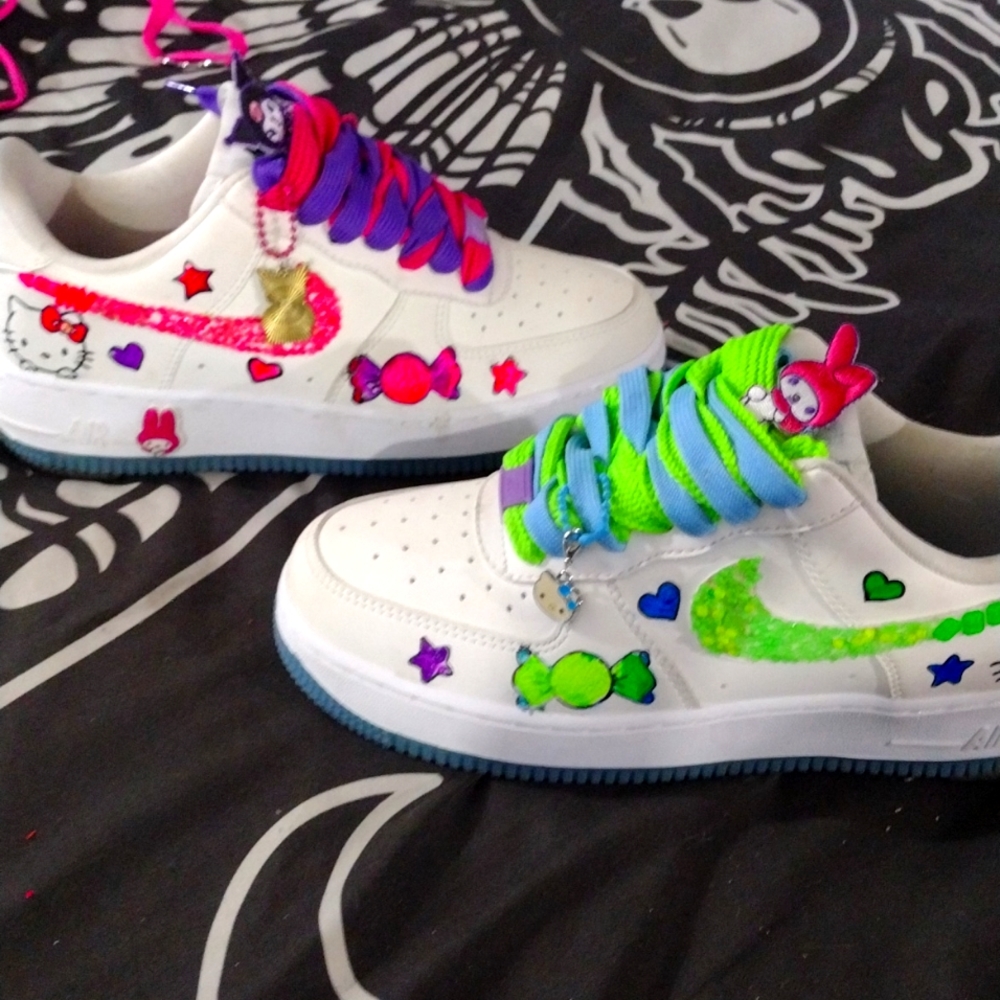 ✨✨NIKE Color Changing AF1's, Customized ✨✨